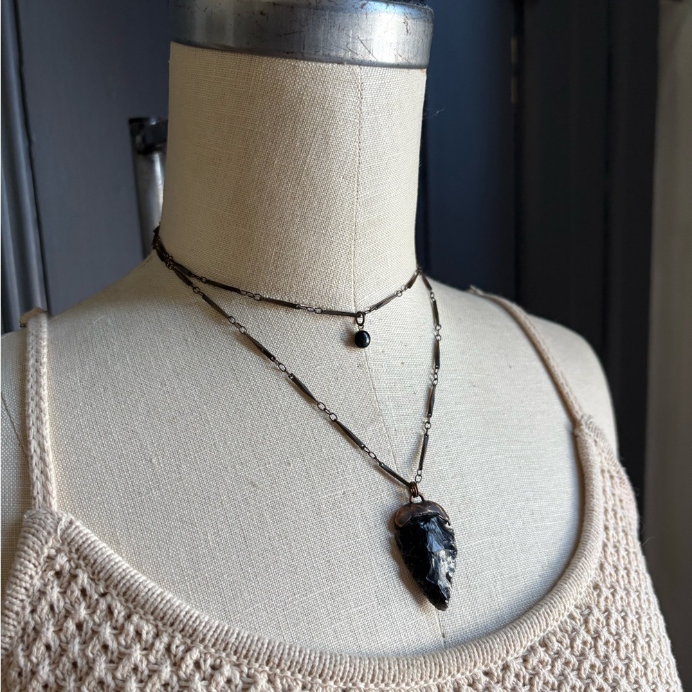 Free People layered stone necklace